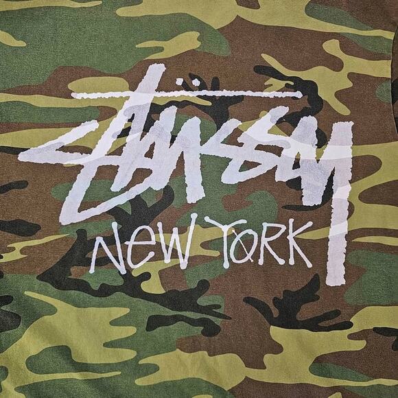 Camouflage Stussy New York Chapter T-Shirt (RARE DS) - Picture 1 of 4